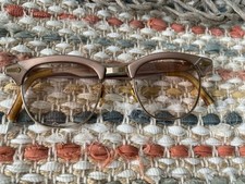 VTG Eyeglasses Frames Art Craft Pink Cat Eye 1950  s SC USA 44 Alum 12kg F
