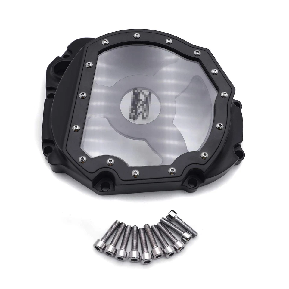 HTTMT- Black Glass See Through Engine Clutch Cover Protector Compatible with ... - Image 2 of 4
