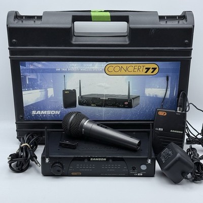 Samson Concert 77 UHF True Diversity Wirless System Complete W/Microphone Cr77