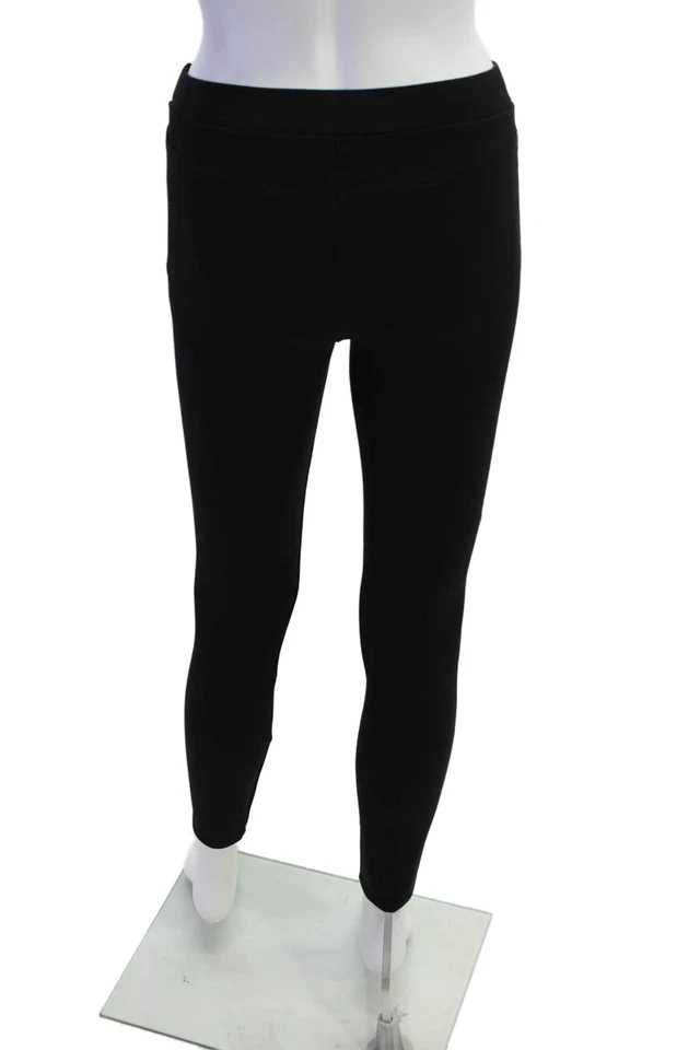 Ella Moss 女式弹性腰带衬里紧身腿裤黑色 XS 码 — 第 3/4 张图片
