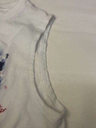 Celebrate! Kid’s Patriotic Muscle Tshirt Boy’s Size 8 Peace Red Wht Blue Tie Dye - Picture 4 of 12