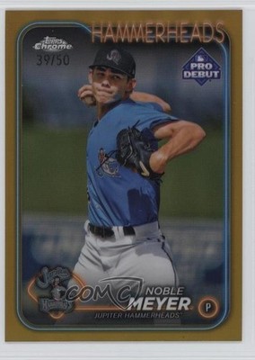 2024 Topps Pro Debut Chrome Gold Refractor 39/50 Noble Meyer #PDC-17 ez6