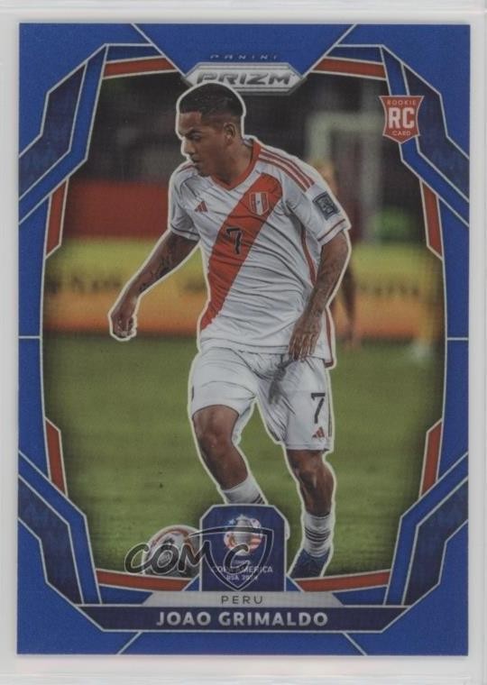 2024 Panini Prizm CONMEBOL Copa America Blue 87/110 Joao Grimaldo #88 0n8h