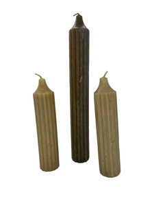 Vintage Tall Pillar Candles Lot Preowned Unlit