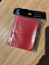 Trading Card Sleeves - Ideal for MTG Cards or Similar - Pack of 100 - Red Colour