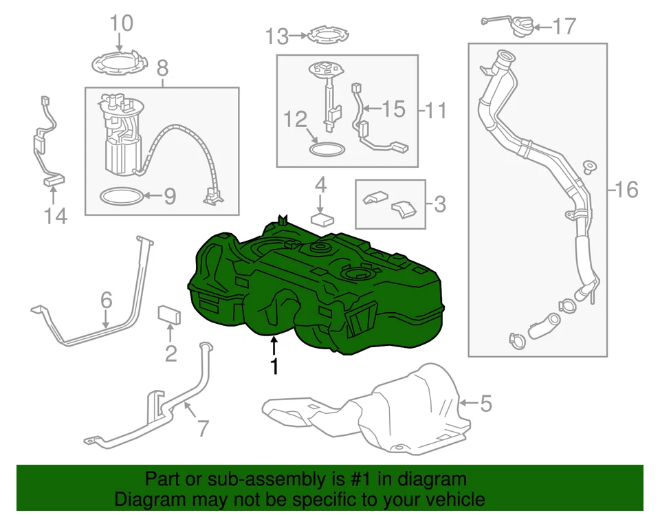 Genuine GM Fuel Tank 95367339 - Imagem 3 de 3