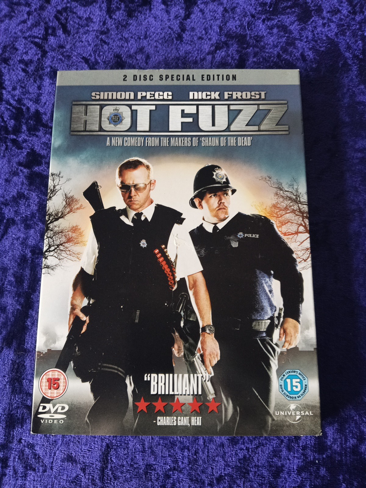 DVD HOT FUZZ  SIMON PEGG NICK FROST JIM BROADBENT 2 DISC  BRITISH COMEDY UK R2