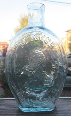 Major Ringgold Open Pontil GI-71 Baltimore Glass Works Historical Flask Bottle