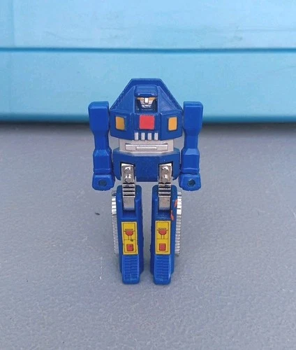 Original Bandai 1982 GoBots Blue Tank Popy DS MR-02 Action Figure No Gun