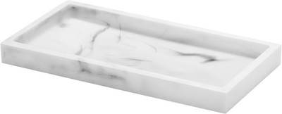 Luxspire Bathroom Vanity Tray, 8 X 4 Inch Resin Kitchen Sink Tray for Soap Dispe