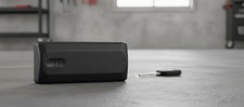 Magnetic Key Holder Box, Black, Sliding Cover, Holds 1-2 Keys