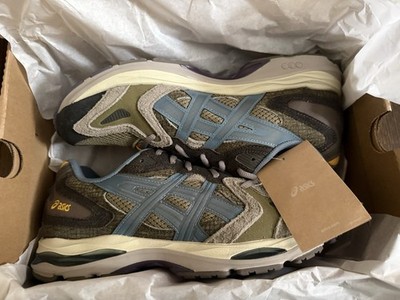 Brand New Asics Gel-K1011 Live Oak Men s 9.5/Women s 11. Khaki/Stormy Sea NIB