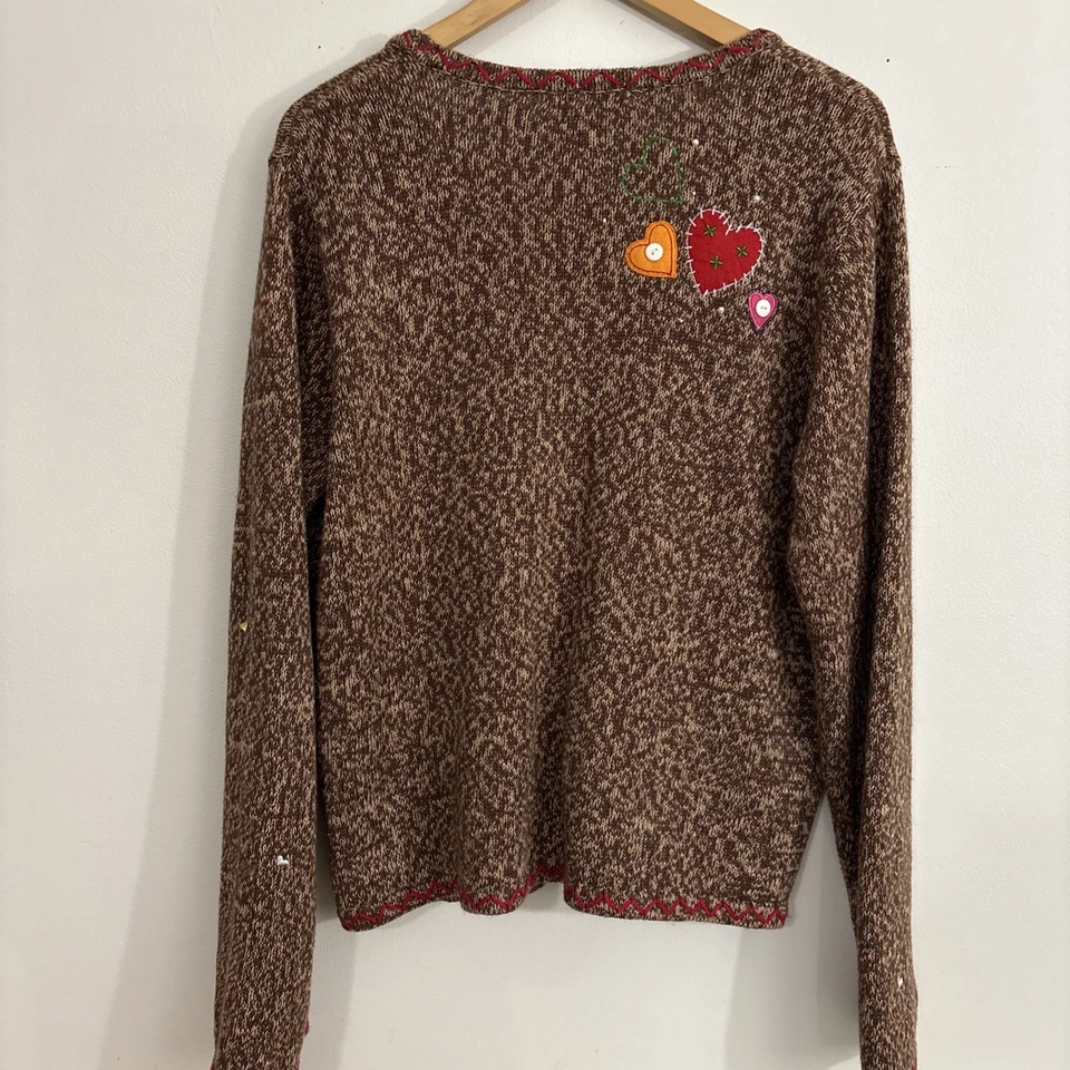 Cárdigan Muñeco de Nieve Vintage Punto de Referencia Suéter de Navidad Grande Foto 2 de 4