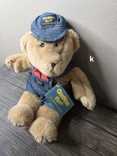 Oshkosh B'Gosh 13" 1980's Teddy Bear w/ Red kerchief by Eden Toys Inc.
