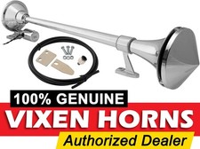 Vixen Horns Train Air Horn Trumpet Chrome Plated Waterproof For Boattruck Loud