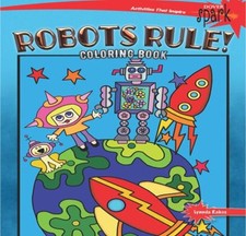 SPARK Robots Rule! Coloring Book Paperback Lynnda Rakos