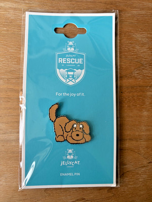 JELLYCAT: Goodwoof Exclusive Scruffles Rescue Dog/Puppy Pin, Brandneu