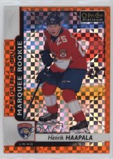 2017-18 O-Pee-Chee Platinum Orange Checkers 24/25 Henrik Haapala #174 2rd