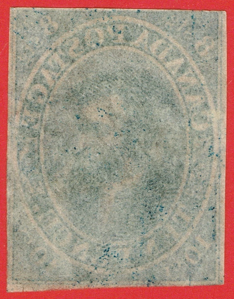 [st6214] CANADA 1855 Scott#7 used 10d Blue "Jacques Cartier" cv:$1,600 - Image 2 of 2