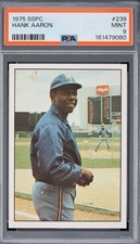 Razor Sharp Dead Center Psa 9 Hank Henry Aaron 1975 Sspc 239 Braves Brewers Hof Razor Sharp Dead Center Psa 9 Hank Henry Aaron 1975 Sspc 239 Braves Brewers Hof
