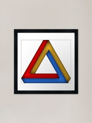Gerahmtes Wandbild Poster Leinwanddruck Bild begehren, visualisieren und anziehen