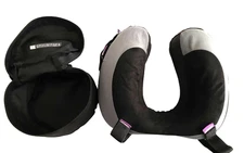 CABEAU EVOLUTION TNE S3 Black MEMORY FOAM Travel Neck Pillow w Soft Zip Case EUC