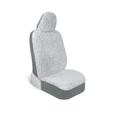 Carbella Plush Sherpa Fleece Car Seat Cover, 1 Piece Gray Seat ... USA FAST SHIP