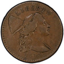 1819/8 1C Large Overdate, BN (Regular Strike) Coronet Head Cent