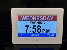 Vefaii Digital Calendar Day Clock Large Screen Day & Time For Seniors Dementia
