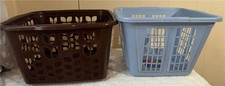 Vintage lot 2 square Rubbermaid laundry baske...