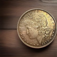 1878 Morgan Silver Dollar - Top 100 - 8 Tail Feather - Toned and Uncirculated!