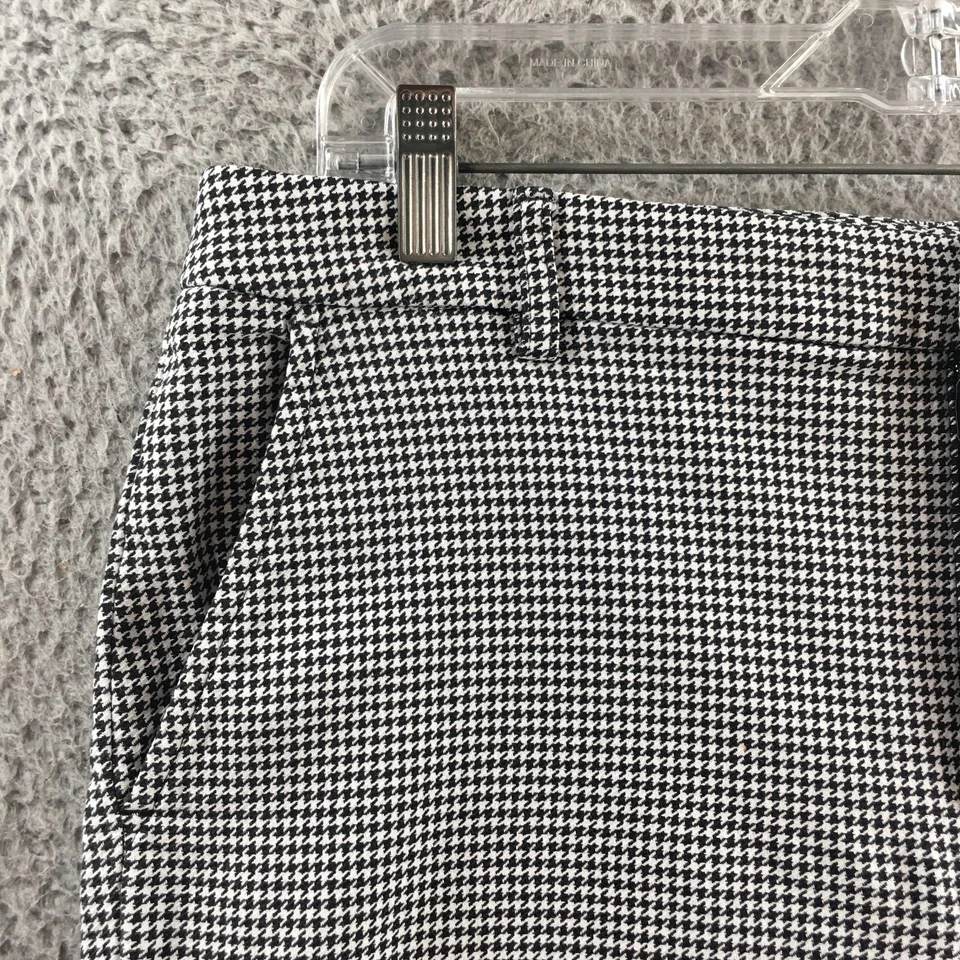 Pantalones Cortos Chinos Lauren Ralph Lauren Para Mujer 10 Negro Blanco Pata de Gallo Algodón Informal Foto 2 de 4