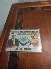 2006 Topps Chrome Heritage WWE JBL vs Batista Ringside Relics Event Used Mat