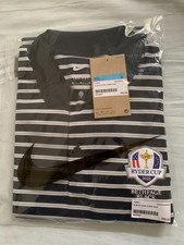 NEW 2025 Ryder Cup Bethpage Black NIKE Men's Polo Medium Dark Blue and White bu