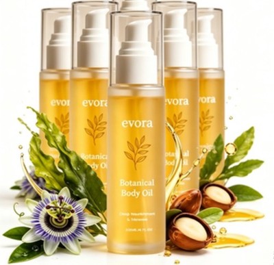 Evora Botanical Body Oil 120ml Lightweight Moisturizing Oil for Dry Skin 1-5 pcs