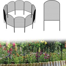 Set of 10 Mesh Garden Fence Decor Animal Dog Barrier Wire Panels Border Blockers