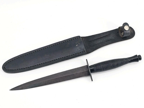 Fairbairn Sykes Fighting Knife Sheffield England w/ Original Leather Sheath