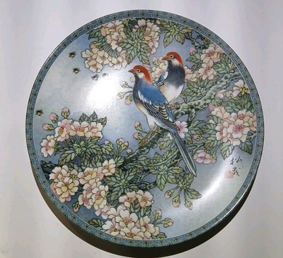  THE PAINTED GARDEN プレート Imperial Jingdezhen Collector's Plate The Gift Of Joy Magpies