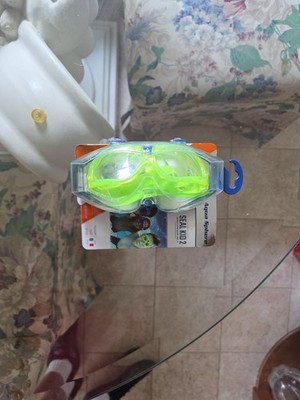 Aqua Sphere Seal Kid 2 Kids Swim Mask Learn to Swim Goggles Clear Lens Green NEW