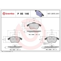 Brembo BremsbelÄGe Satz Vorne Passend FüR Audi A1 A3 TT Seat Altea Ibiza Leon SK