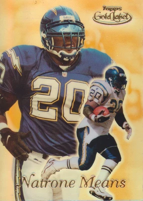 1999 Topps Gold Label Class 3 Natrone Means - San Diego Chargers - Bild 1 von 2
