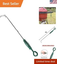 18 Inch BBQ Ash Tool, kamado Joe Charcoal Smoker Wood Burning Stove ash Rake ...
