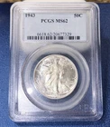 1943 Walking Liberty Silver Half Dollar 50C PCGS MS62