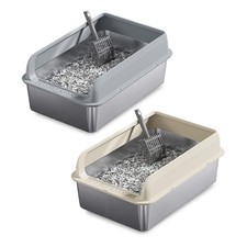 Bac À Sable Pour Chats A2Z Avec Bord Haut Et Pelle Antidérapant Grand