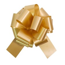 6 Pcs 6 Inch Golden Pull Bows, Christmas Bows,Christmas Bows for Gift Wrapping,G