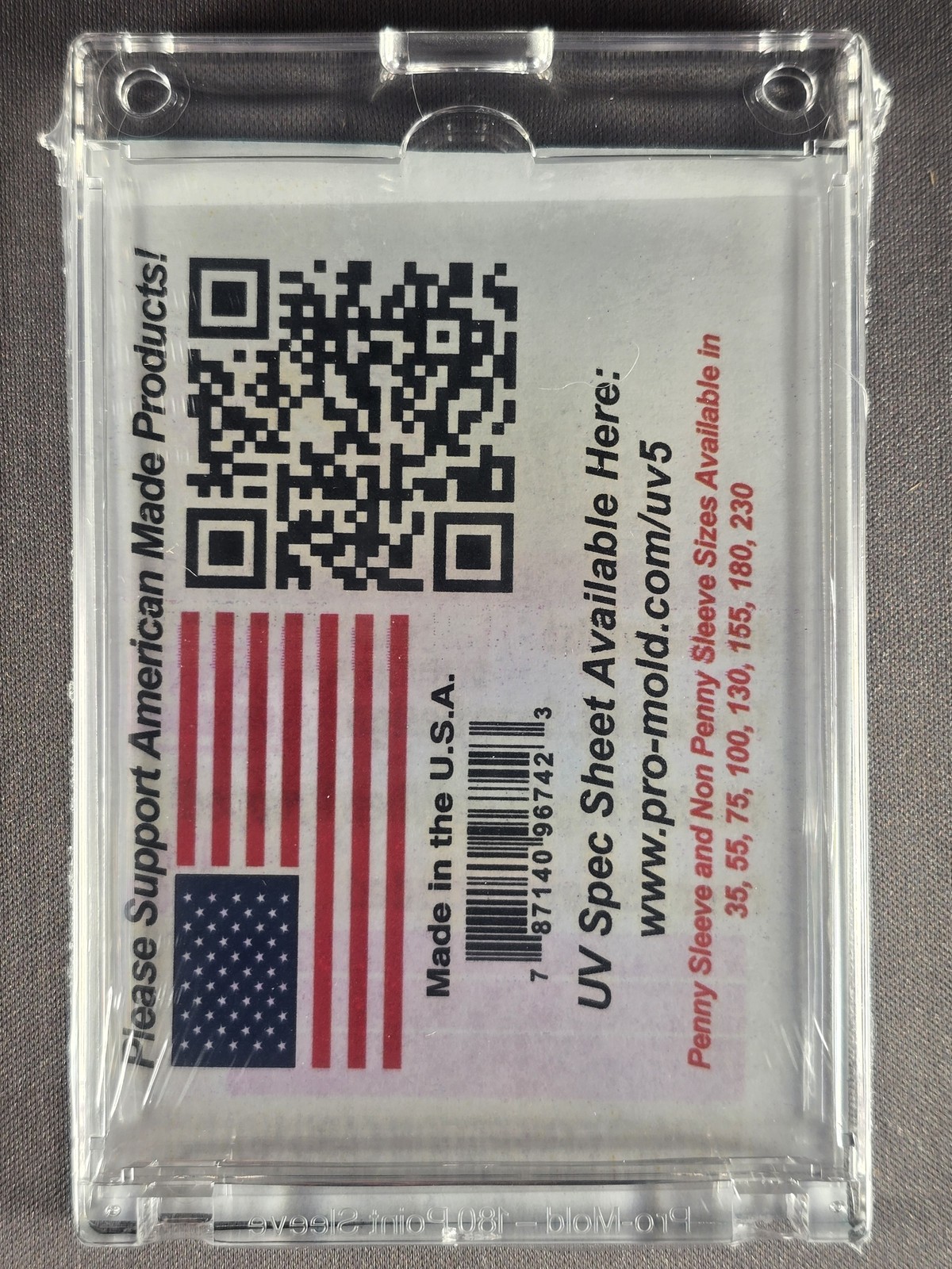 3X Pro Mold 180 Pt. 4th Gen EZ-SNAP w/ Sleeve Card Holders No Magnets - USA