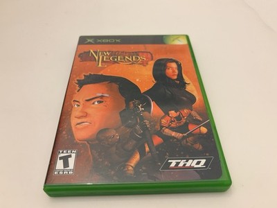 Original XBOX New Legends THQ Complete CIB Case Manual Video Game