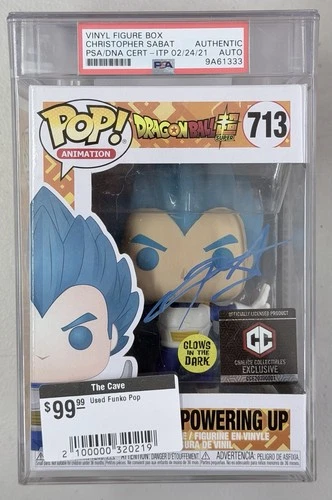 Funko Pop DragonBall Z Dbz #713 - Vegeta Signed By Chris Sabat