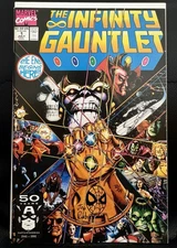 Infinity gauntlet #1 signed and remarked by Joe Rubinstein-w/COA-VF