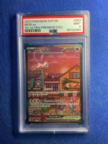 Pokemon Mew EX SVP 053 Scarlet & Violet 151 UPC Black Star Promo PSA 9